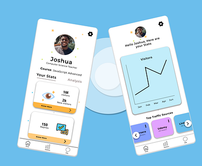 Teaching App app concept dashboard design idea mobile design teaching app ui ux