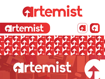 Artemist Futuristic Advertising Agency Logo Design adverisement brand identity design brand logo branding company logo design graphic design illustration logo marketing ui vector