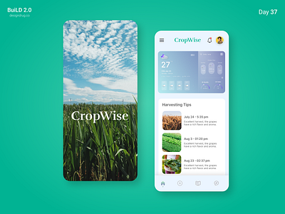 CropWise - Weather App for Farmers app app design crops design farmers farming figma ui ux weather