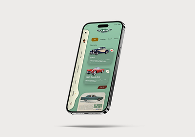 Classic & Sports Cars app design branding design graphic design ui ux