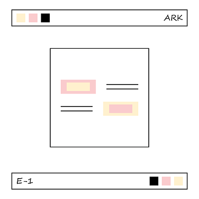 E-1 design frame geometric illustration line rectangular vector