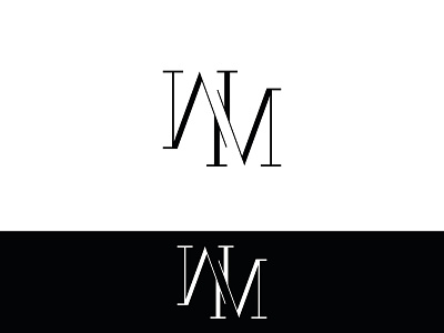 WM monogram letter m monogram w