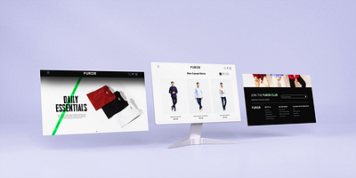 UI Design of a clothing brand