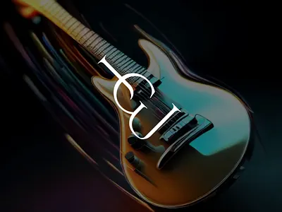 JuiGar Logo for a Guitarist branding design guitar logo