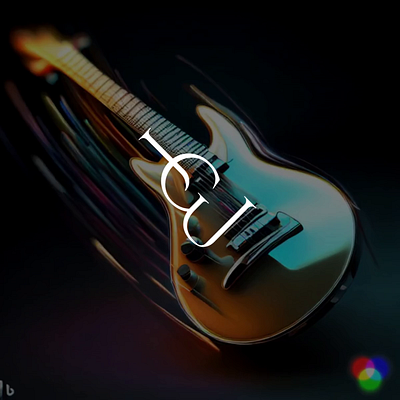JuiGar Logo for a Guitarist branding design guitar logo