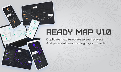 Ready Map v1 app maps template ui ux web