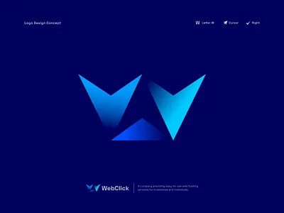 WebClick Logo Design || Letter w, Right, Cursor logo design abstruct agency app arrow atructive brand mark business cursor custom logo digital lettering letterw logo logos mobile modern pointer social w logo web