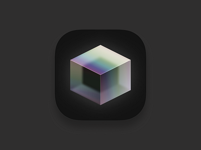 Crystal Photo App app icon glass icon ios icon