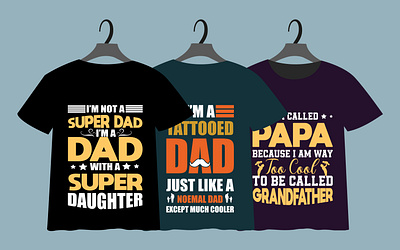 Father's Day T-shirt Design celebration