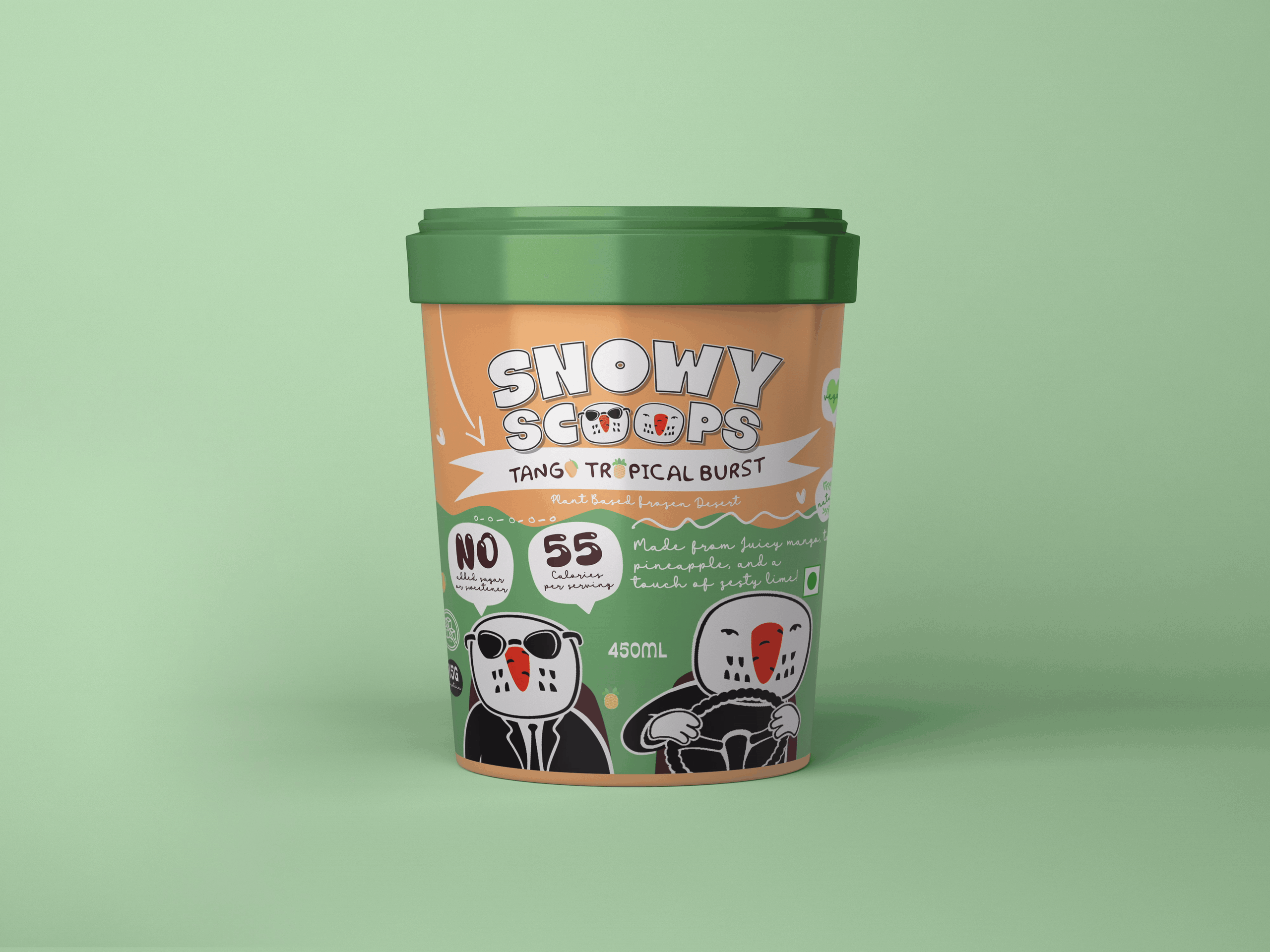 Snowy Scoops™ Ice Cream animation branding design graphic design illustration logo social media ui ux vector