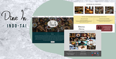 Dine In : Restaurant design graphic design illustration logo typography ui ux vector