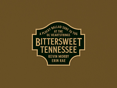 bittersweet tennessee badge bittersweet design erin rae graphic indie kevin morby lockup music tennessee type typography vintage