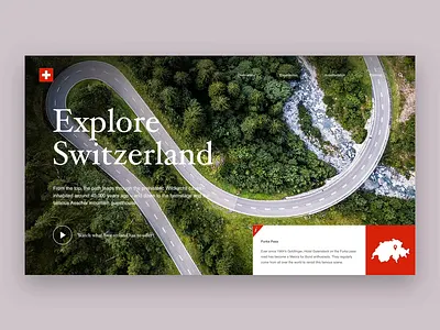 Explore Switzerland - Interface concept graphic design ui ux