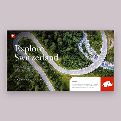 Explore Switzerland - Interface concept graphic design ui ux