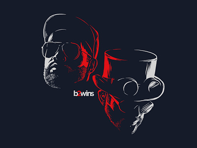 B2wins Merch Illustration branding graphic design illustration logo portrait vector