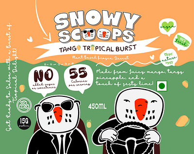 Snowy Scoops™ Ice Cream animation branding design graphic design illustration logo social media ui ux vector