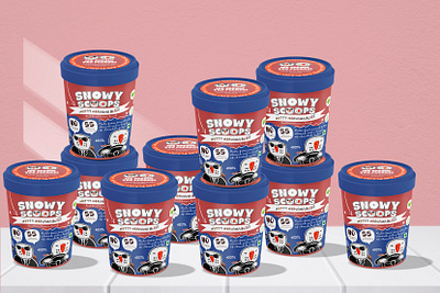 Snowy Scoops™ Ice Cream animation branding design graphic design illustration logo social media ui ux vector