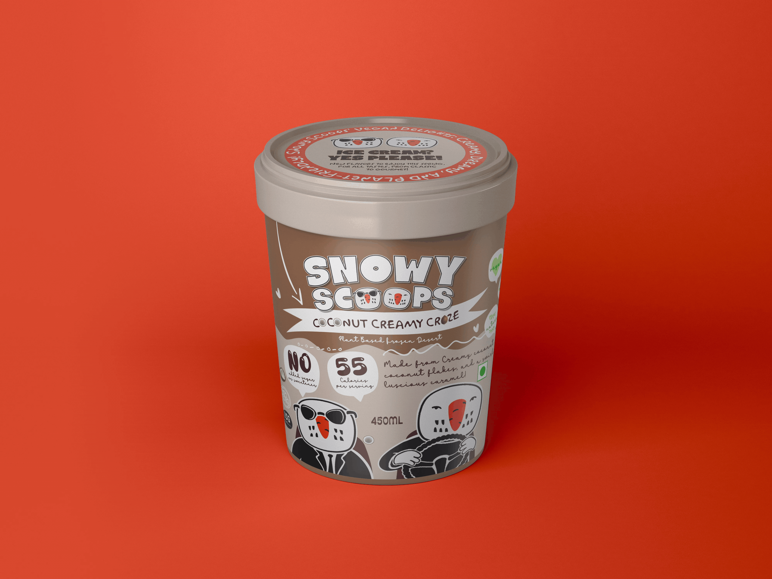 Snowy Scoops™ Ice Cream animation branding design graphic design illustration logo social media ui ux vector