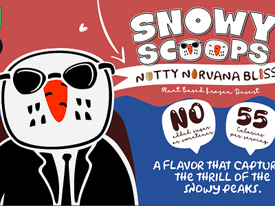 Snowy Scoops™ Ice Cream animation branding design graphic design illustration logo social media ui ux vector