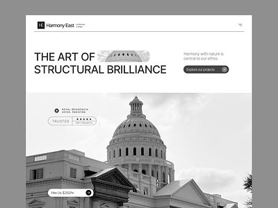 Architectural Firm Landing Page architecture firm landing page design minimal web design