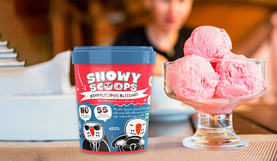 Snowy Scoops™ Ice Cream animation branding design graphic design illustration logo social media ui ux vector