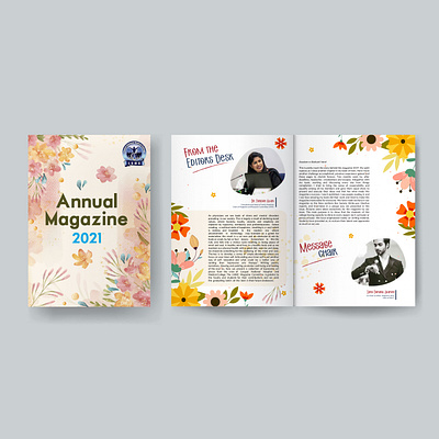 Annual Magazine branding design graphic design illustration typography