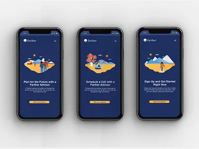 Mobile App Illustrations adobe aesthetic app blue branding design gold gradient graphic graphic design illustration illustrator mobile mobile app design vector vector art web web design