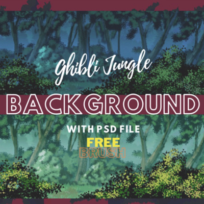 Animation Background animation background ghibli jungle jungle night