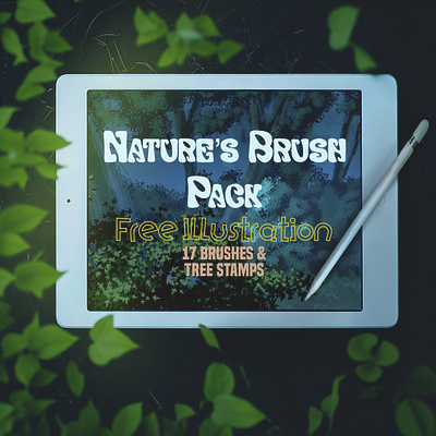 Nature Brush Pack branding brushes illustration photoshop procreate