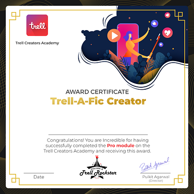 Certificate appreciation branding certificate design graphic design illustration logo minimal minimal design rockstar vector