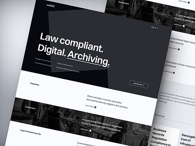 swiDOC website concept ai bauhaus concept design digital landing lawyer minimalistic promo page saas swiss typography ui user interface ux web website
