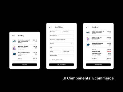 Ecommerce UI Components ecommerce figma ui ui components ui design