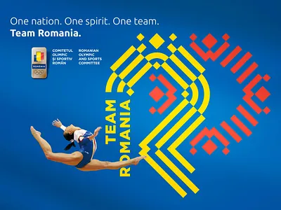 Romanian Olympic and Sports Committee — Team Romania brand advertising branding communication equipment graphic design lettering logo nation branding olympics sport
