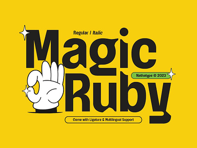 Magic Ruby Font calligraphy display display font font font family fonts hand lettering handlettering lettering logo sans serif sans serif font sans serif typeface script serif serif font type typedesign typeface typography