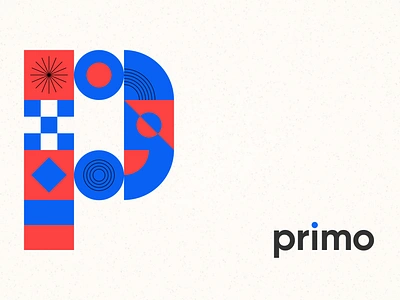 Primo Design System branding design design system geometric logo minimalist nautical primo simple web design