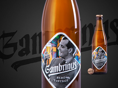 Gambrinus by Heineken advertising beer branding communication guerilla heineken label design lettering logo packaging