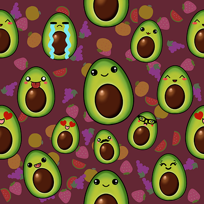 Avocado Love Pattern