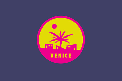 Venice Beach Badge adobe badge beach beer branding california cuisine design food graphic design illustrator lockup logo logotype packaging travel typography venice whiskey wine