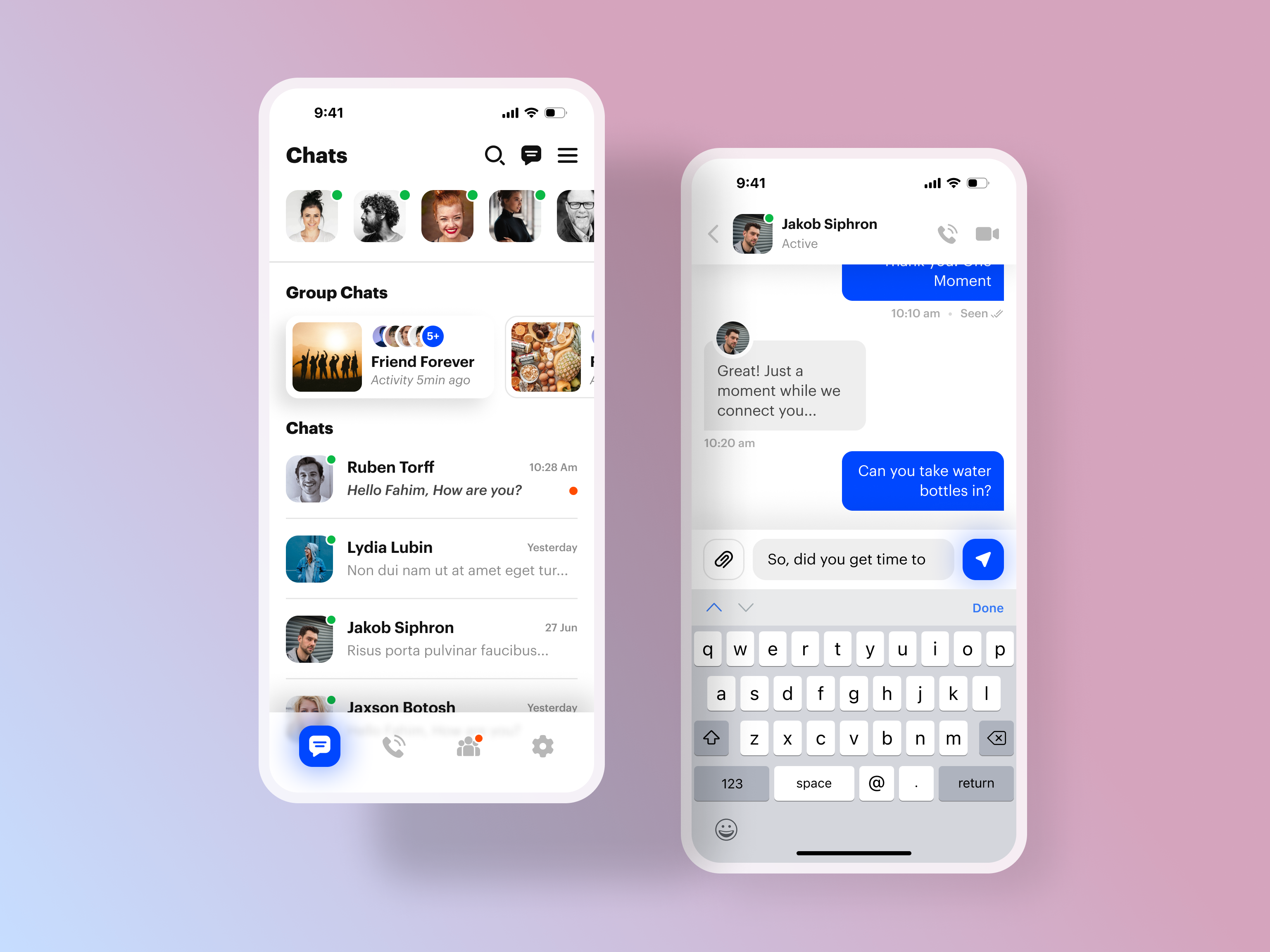 Messaging Apps UI/UX Design animation app app design apps clean design figma flat graphic design message messenger mobile mobile app mobile app design ui ux whatsapp
