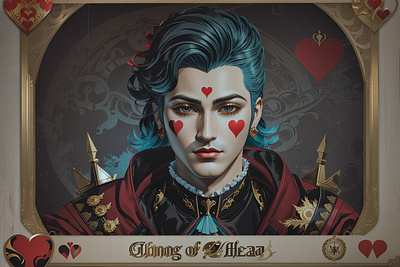 KING OF HEARTS animation design illustration vector