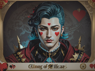 KING OF HEARTS animation design illustration vector