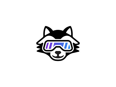 VR Raccoon Logo animal design illustration logo logo design logodesign mascot minimal minimalist logo raccon logo raccoon raccoon mascot technology logo vr vr logo