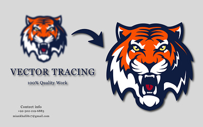 Vector Tracing branding creativedesign design graphic design illustration image vectorization logo photoshop raster to vector vector vector tracing