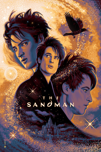 THE SANDMAN - Illustrated Poster fanart illustration movie poster poster