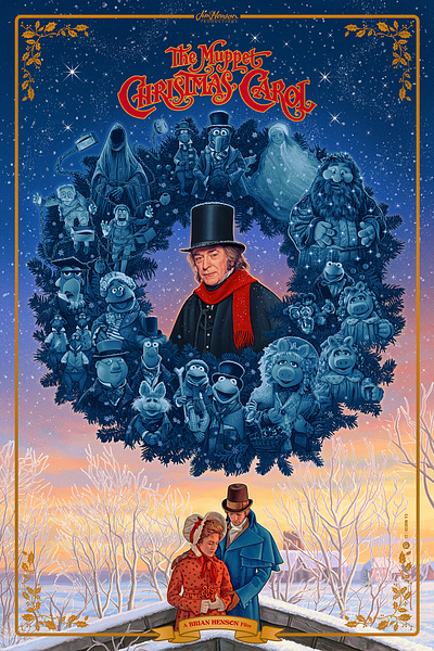 THE MUPPET CHRISTMAS CAROL _ Illustrated Movie Poster fanart illustration movie poster poster