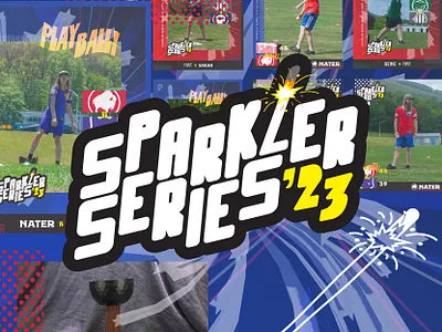 Sparkler Series athletics baseball branding design gameday league of pointball pointball series sports sports design templates tiny buffalo vector wiffleball