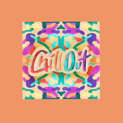 Chill Out digital art digital painting pattern typography