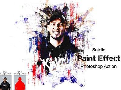 Subtle Paint Effect Photoshop Action photoshop action