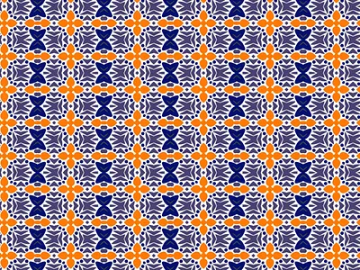 Blue and Yellow bohemian design doodle geometric geometry illustration pattern