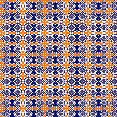Blue and Yellow bohemian design doodle geometric geometry illustration pattern